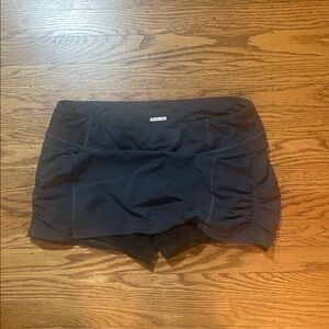 lululemon athletica Navy Ruched Skort Shorts